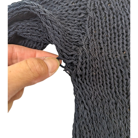 Vince Open Stitch Pullover Sweater Womens XS Black Long Sleeve Quiet Luxury - Picture 4 of 10